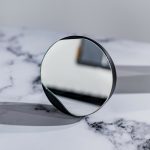 Cosmetic round mirror | oak wood or black - Image 5