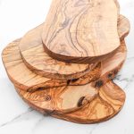 Handmade Rustic Olive Wood Cutting Board with Natural Edges - Image 2